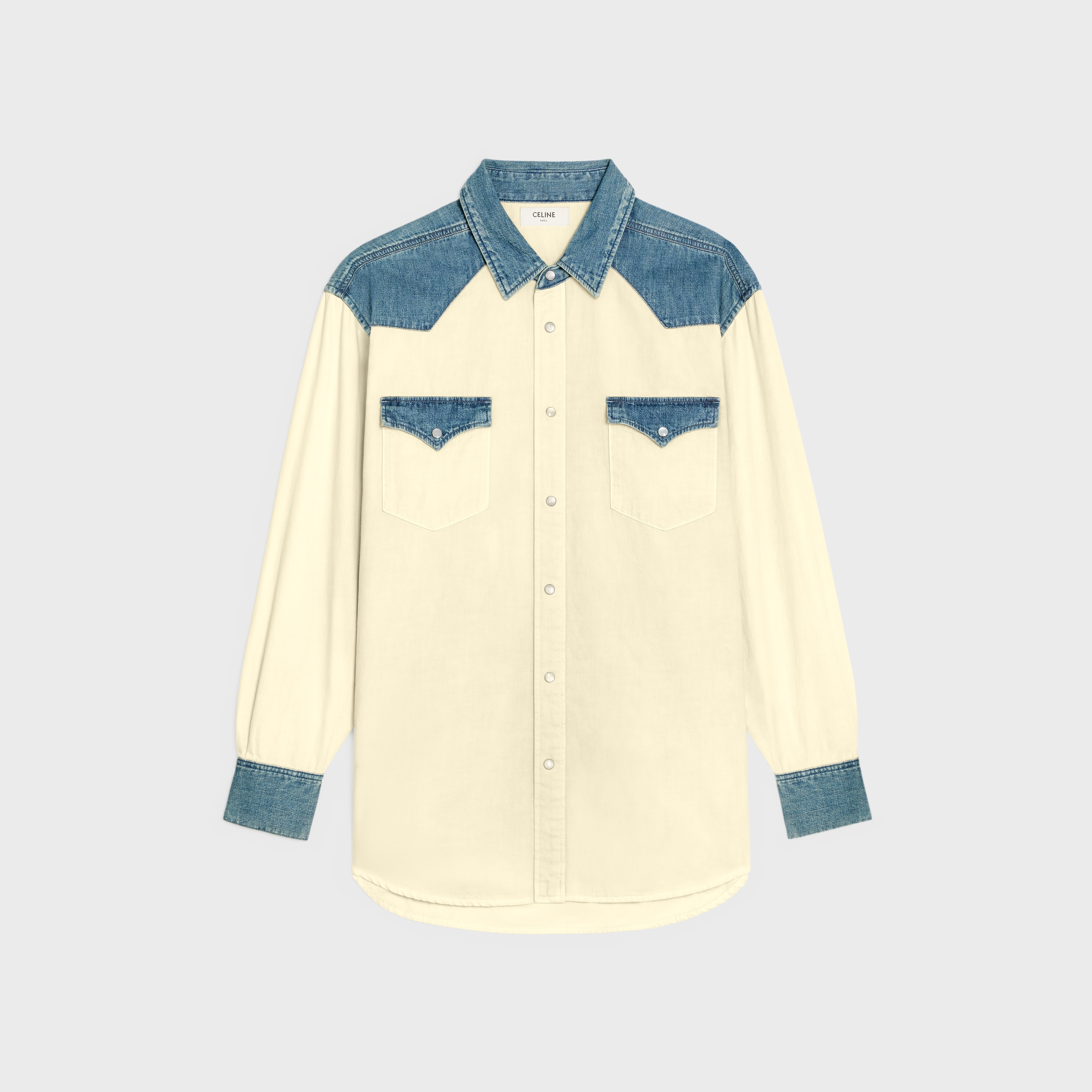 WESTERN SHIRT IN UNION OCEAN WASH DENIM - 1