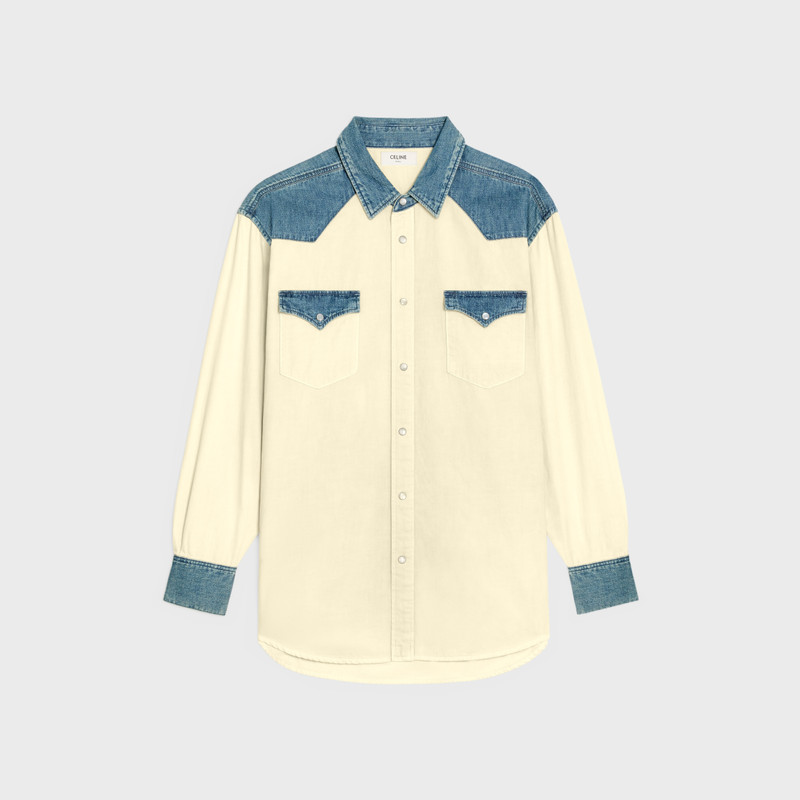 WESTERN SHIRT IN UNION OCEAN WASH DENIM 1