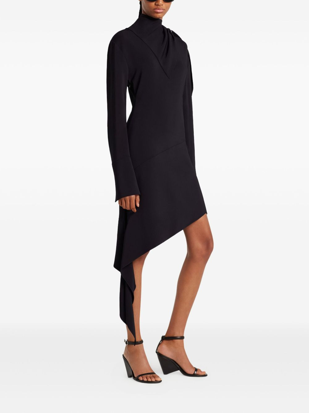 asymmetrical wrap dress - 3