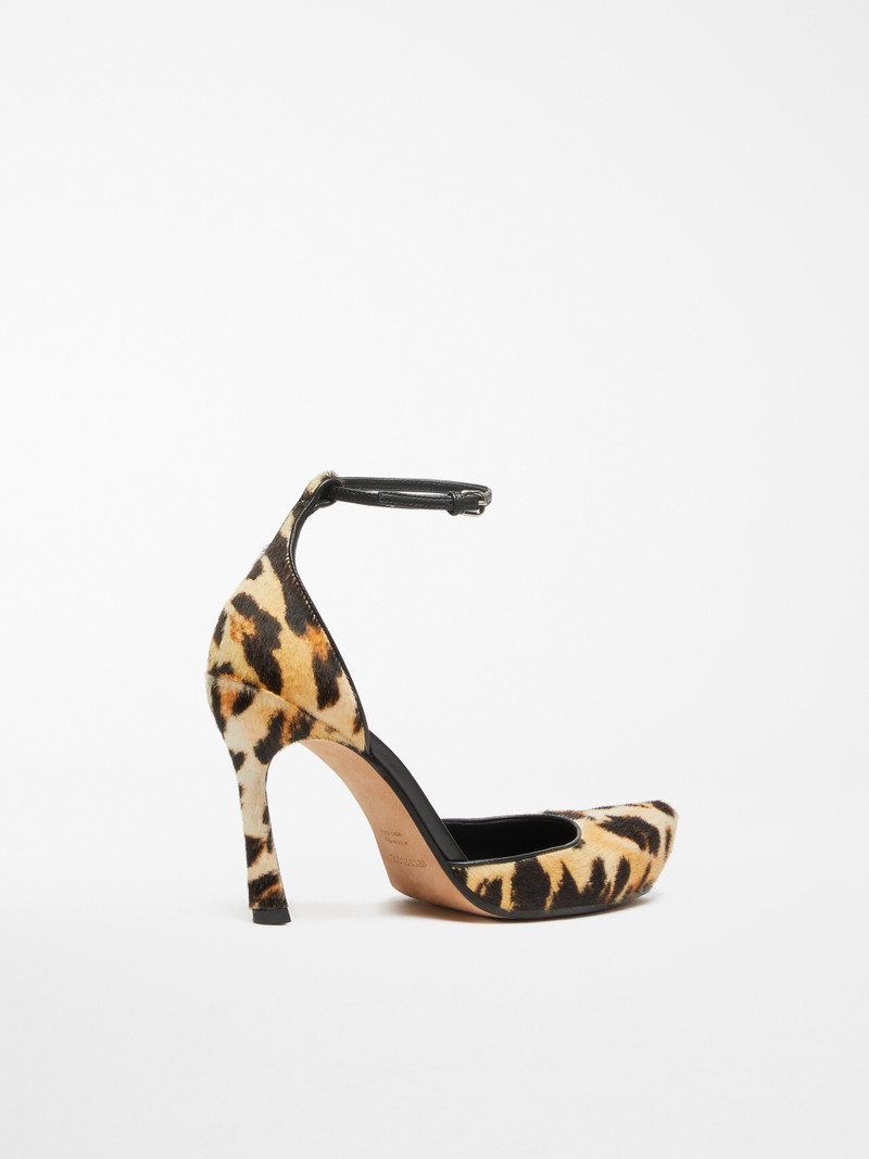 CESTINO Animal-print court shoes with strap 3