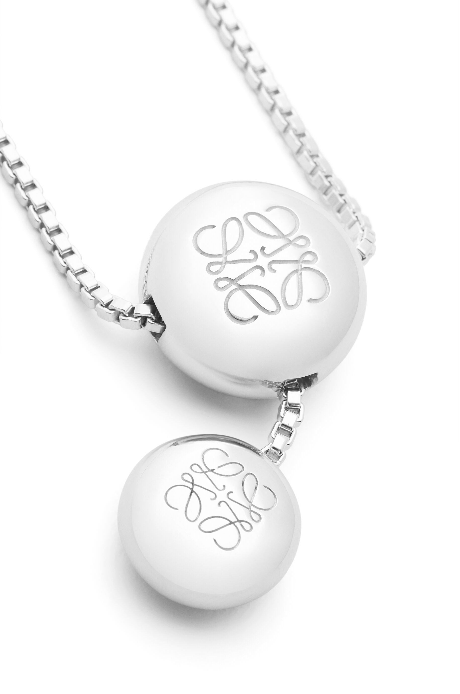 Anagram Pebble necklace in sterling silver - 4
