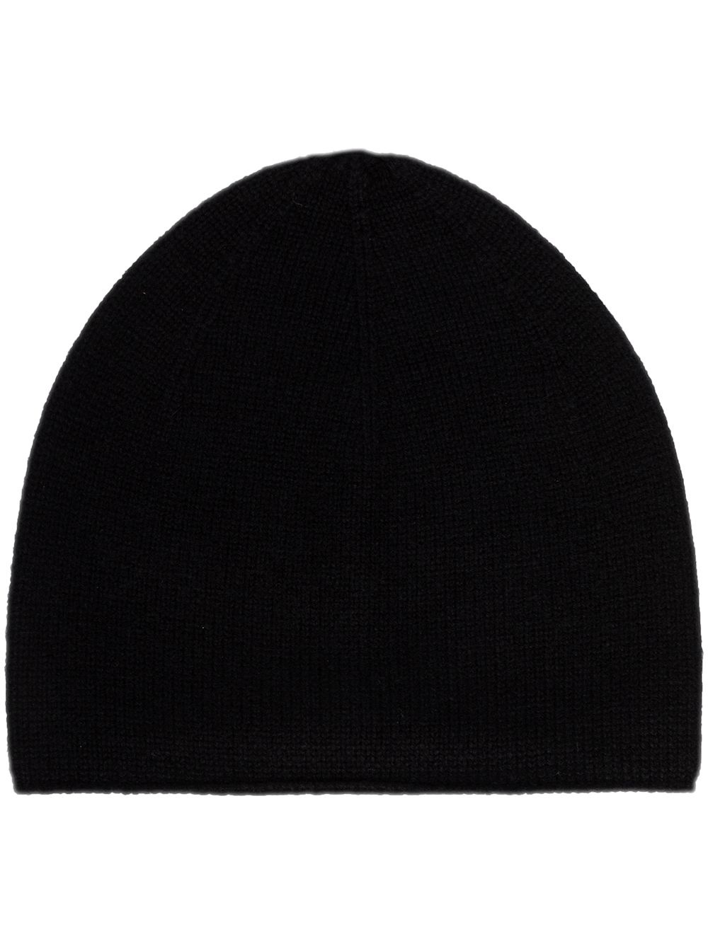 black cashmere beanie hat - 1