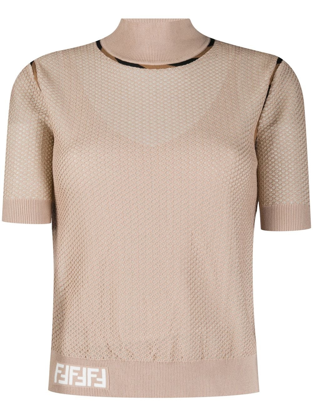 mesh knitted top - 1