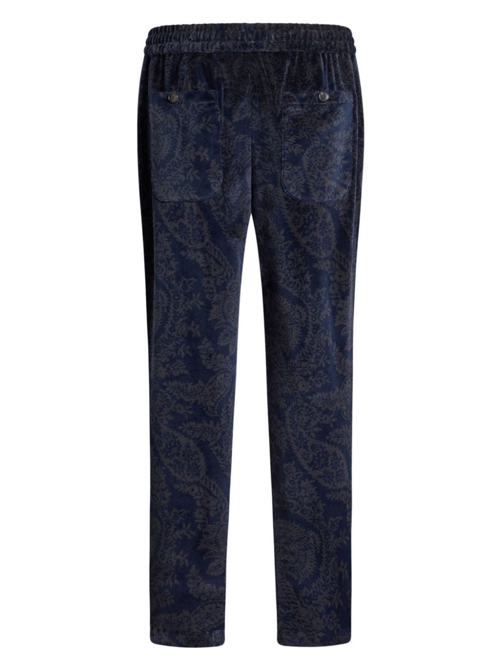 paisley-jacquard slim-cut trousers - 7