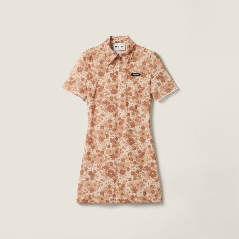 Stretch fabric mini-dress 1