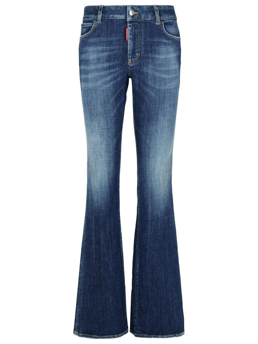 DSQUARED2 'Flare' Navy Denim Jeans - 1