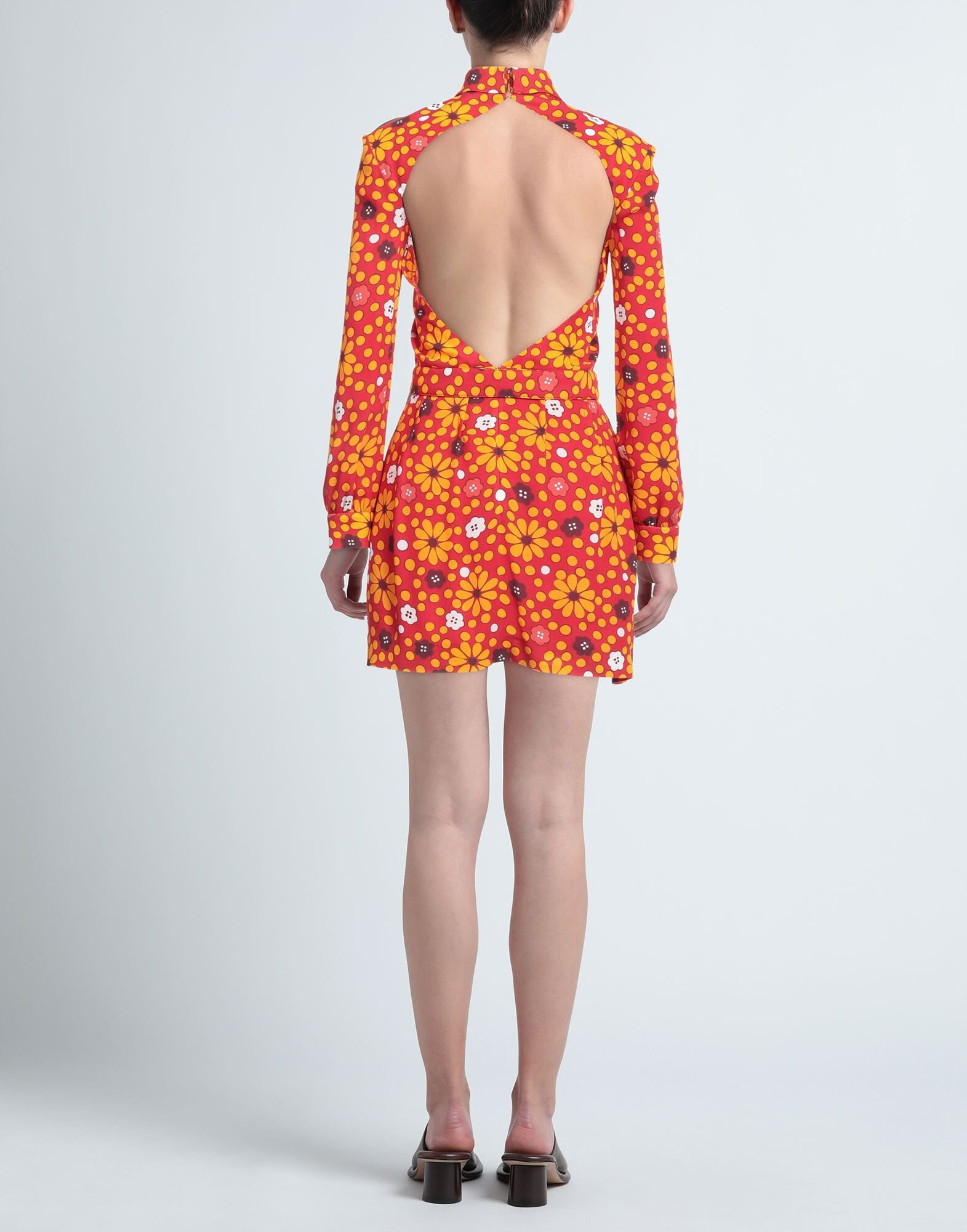 Red Women's Short Dress - 4