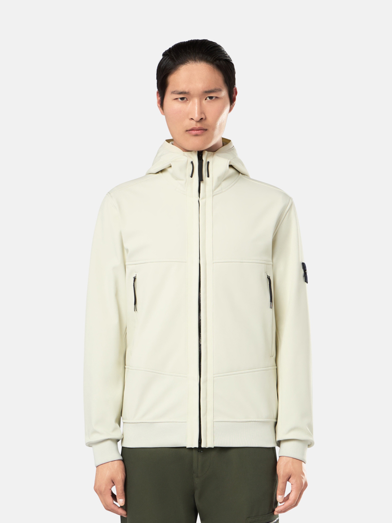 STONE  Q0322 SOFT SHELL-R.e.dye® Stone Island Q0122 Soft Shell-R_E.Dye Technology Jacket Sage Green