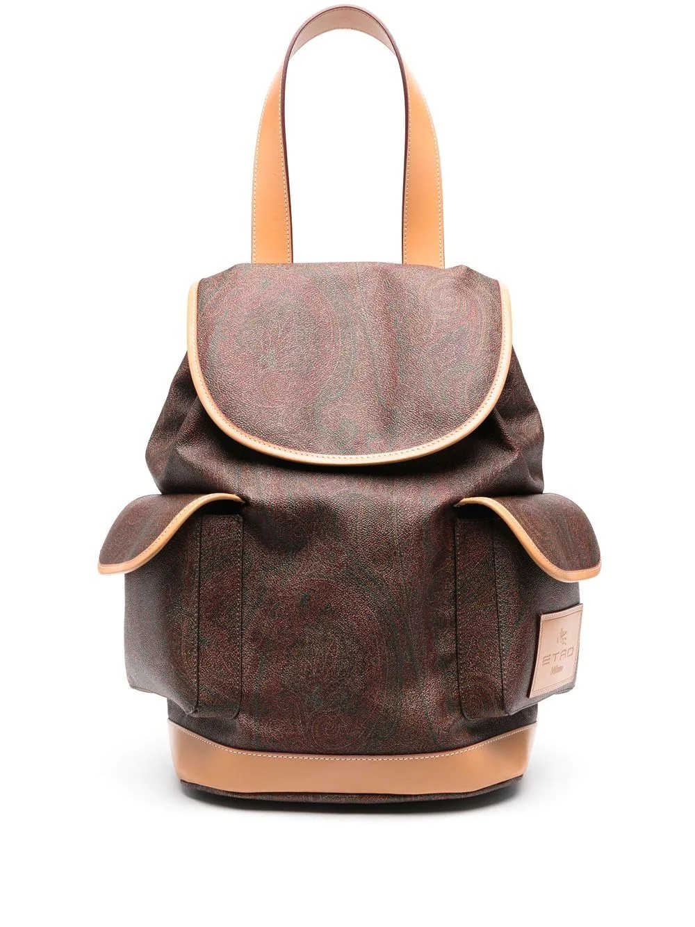 paisley-print cargo-pocket backpack - 1