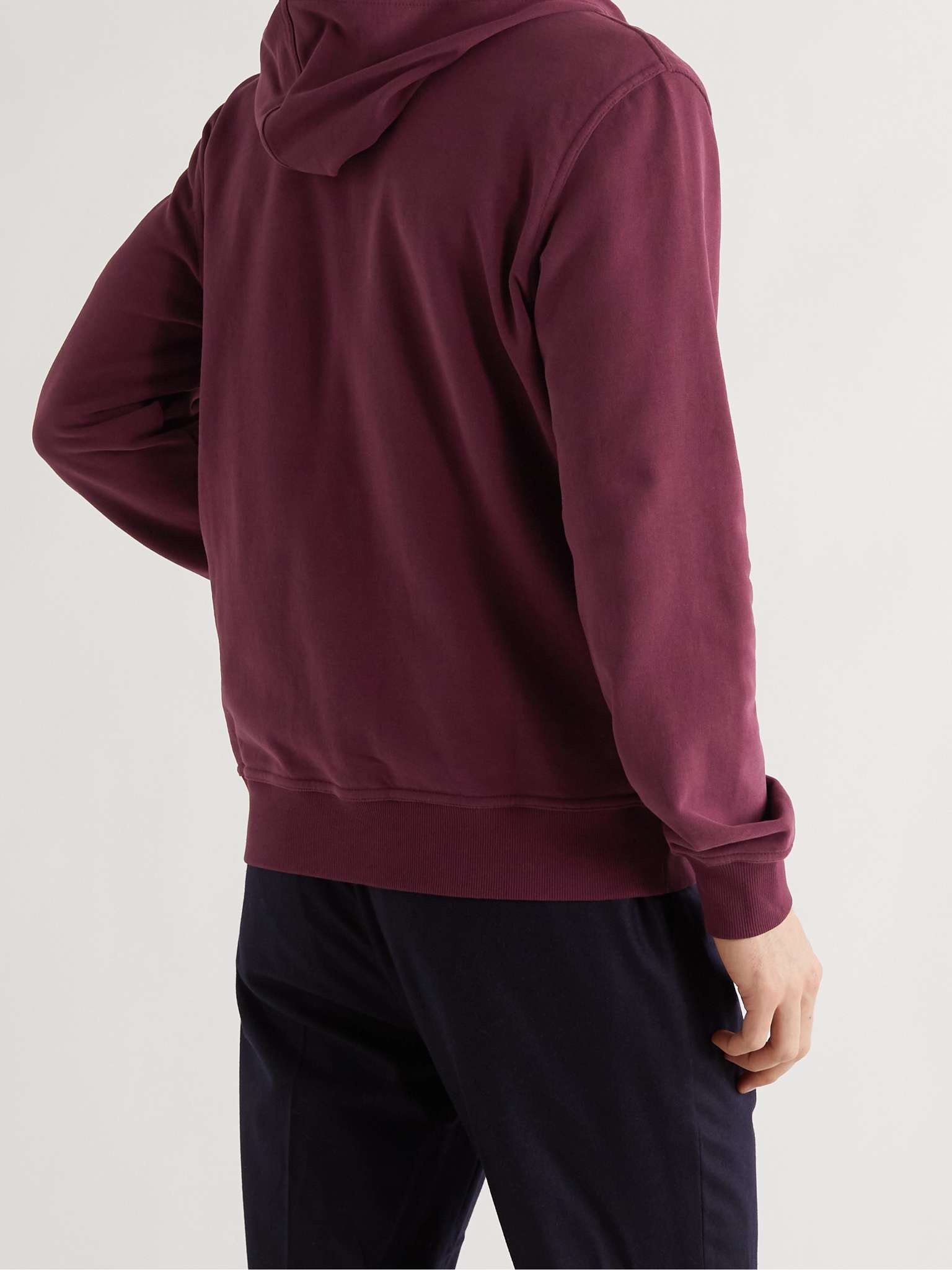 Loopback Cashmere Zip-Up Hoodie - 4