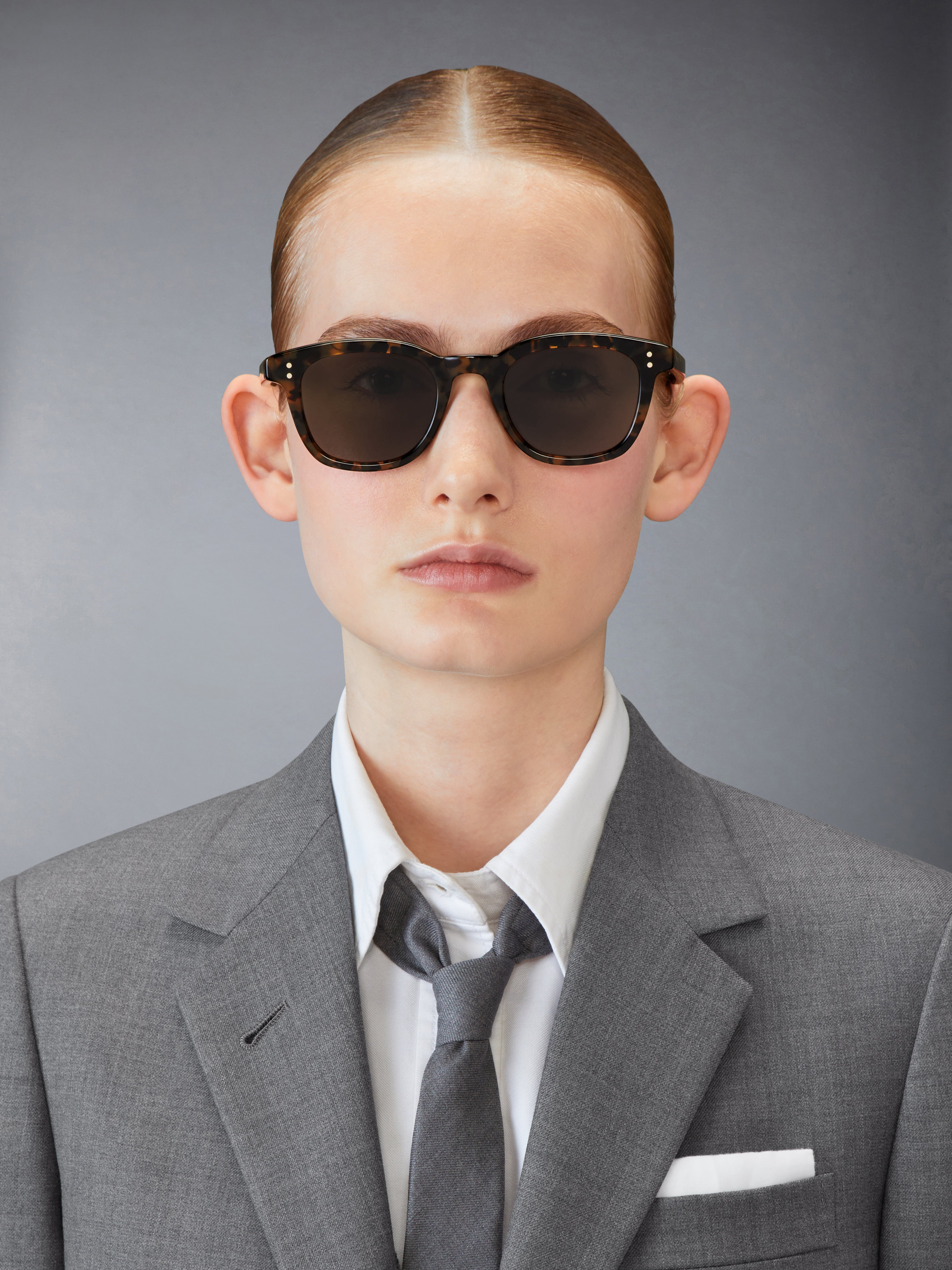 TOKYO TORTOISE ACETATE RECTANGULAR SUNGLASSES - 3