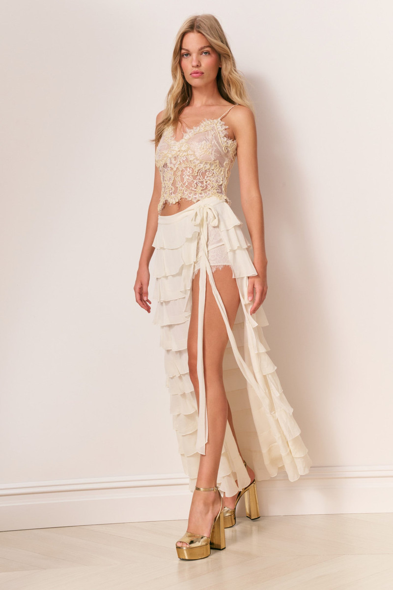 Reiyanette Chiffon Ruffle Skirt 3