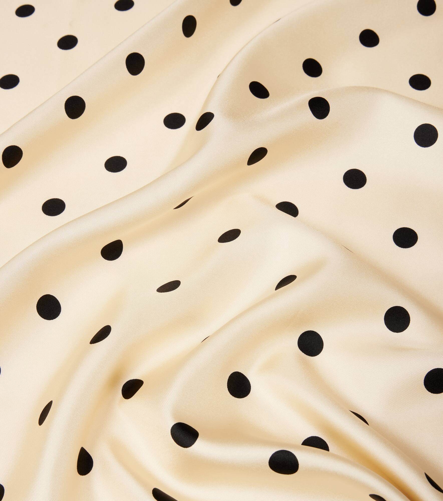 Chez Valentino polka-dot silk scarf - 3
