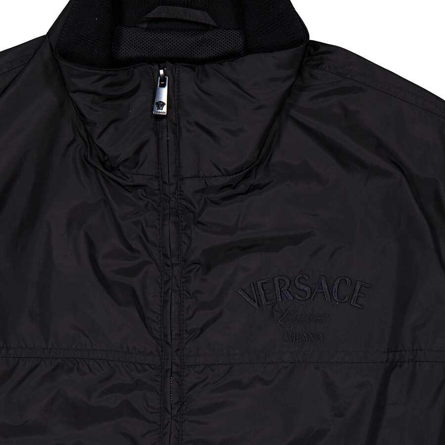 Versace Milano Logo Embroidery Blouson Jacket - 2