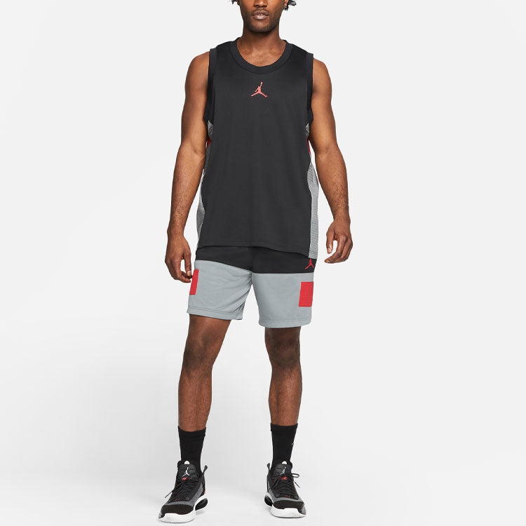 Air Jordan Dri-FIT Air Statement Splicing Quick-dry Basketball Sports Vest Male Black CZ4742-010 - 4