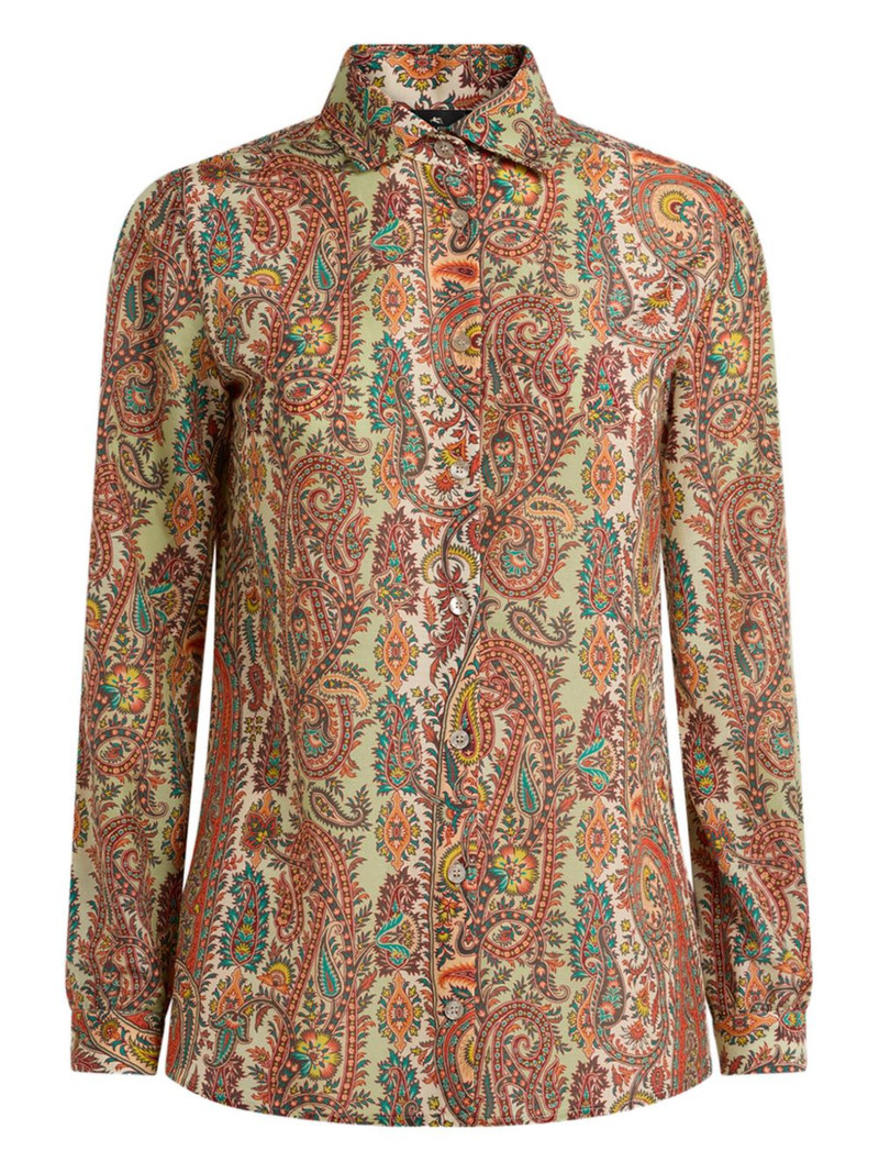 paisley-print shirt 1