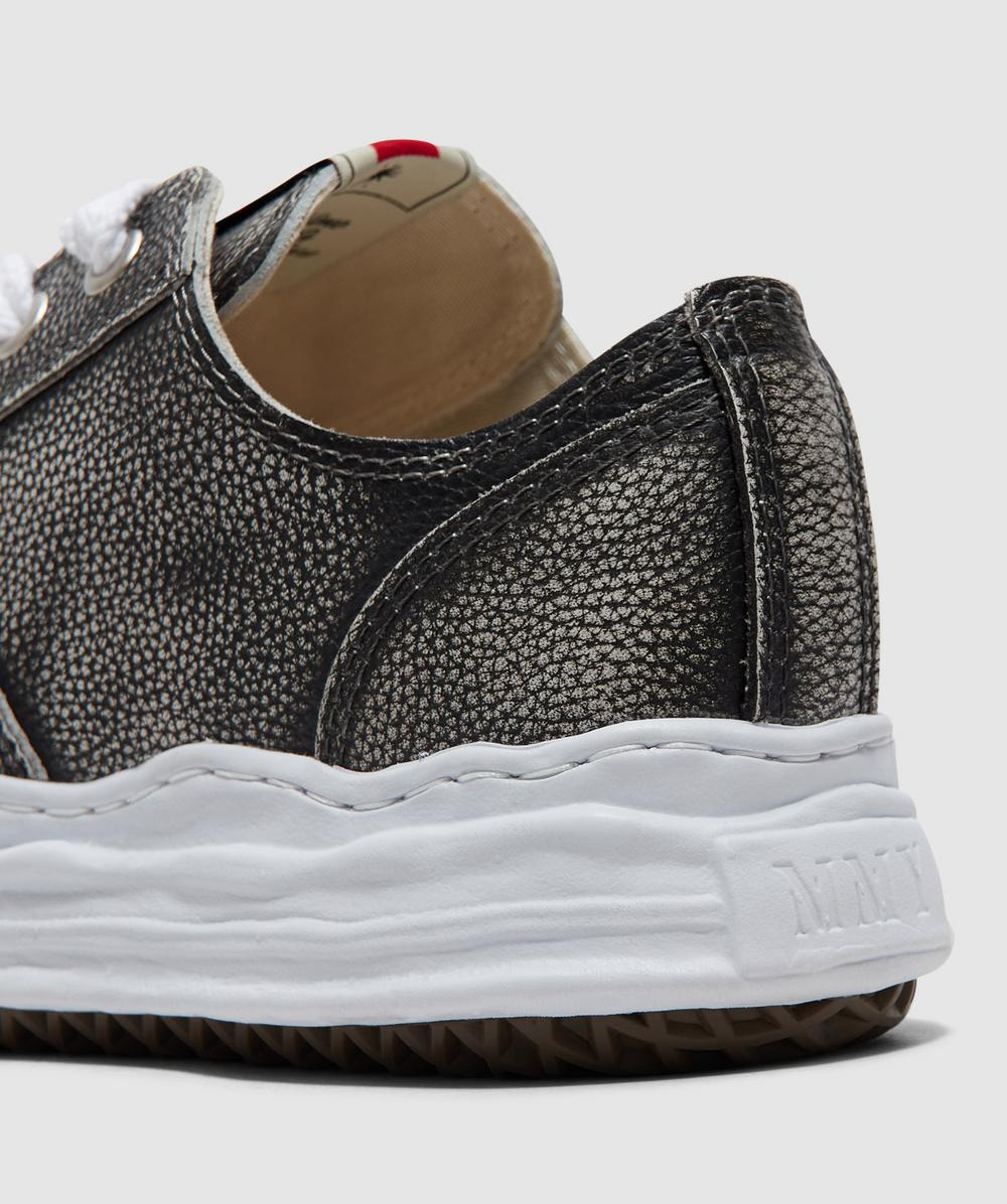 Hank low brushed shrink leather sneaker - 8