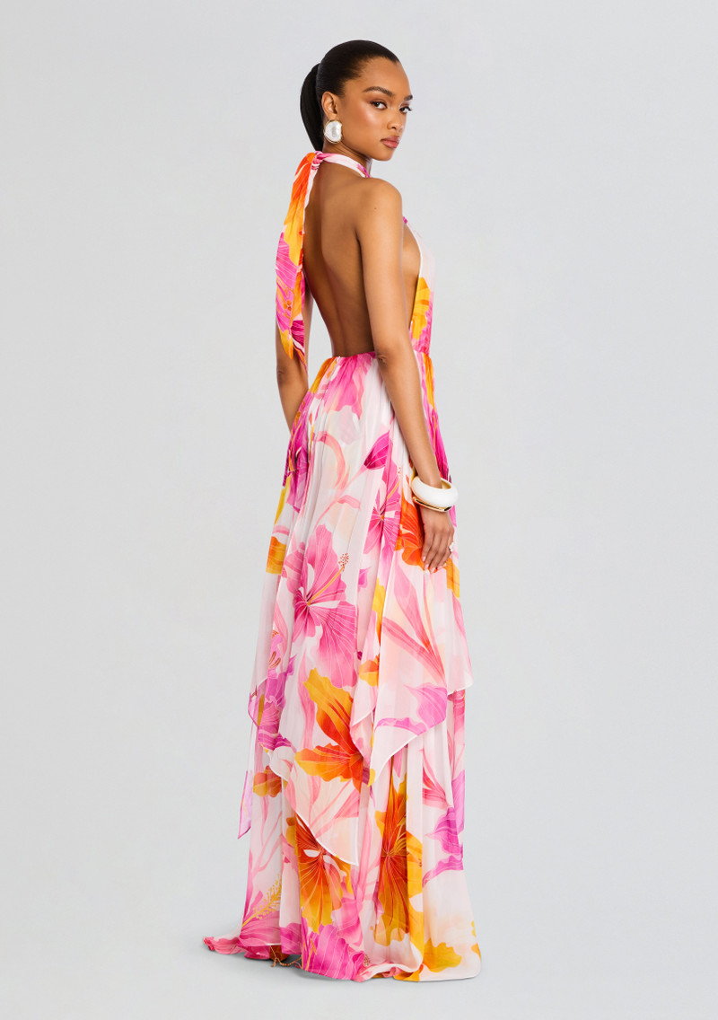 INA SILK CHIFFON DRESS 5