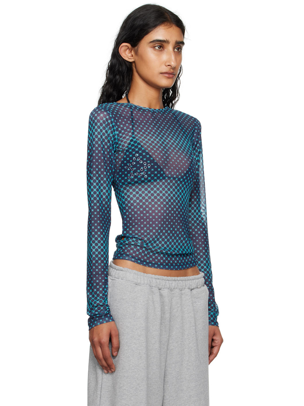 Blue Long Sleeve T-shirt - 2