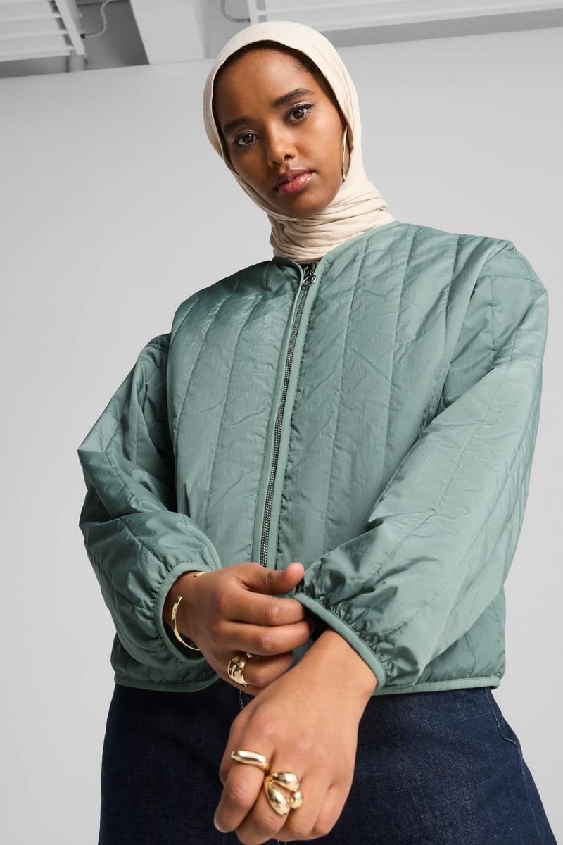 PUMA Wardrobe Essentials Women's Relaxed Reversible Liner Jacket outlook