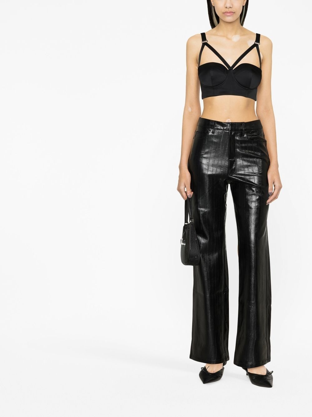 strap-detail bustier - 2