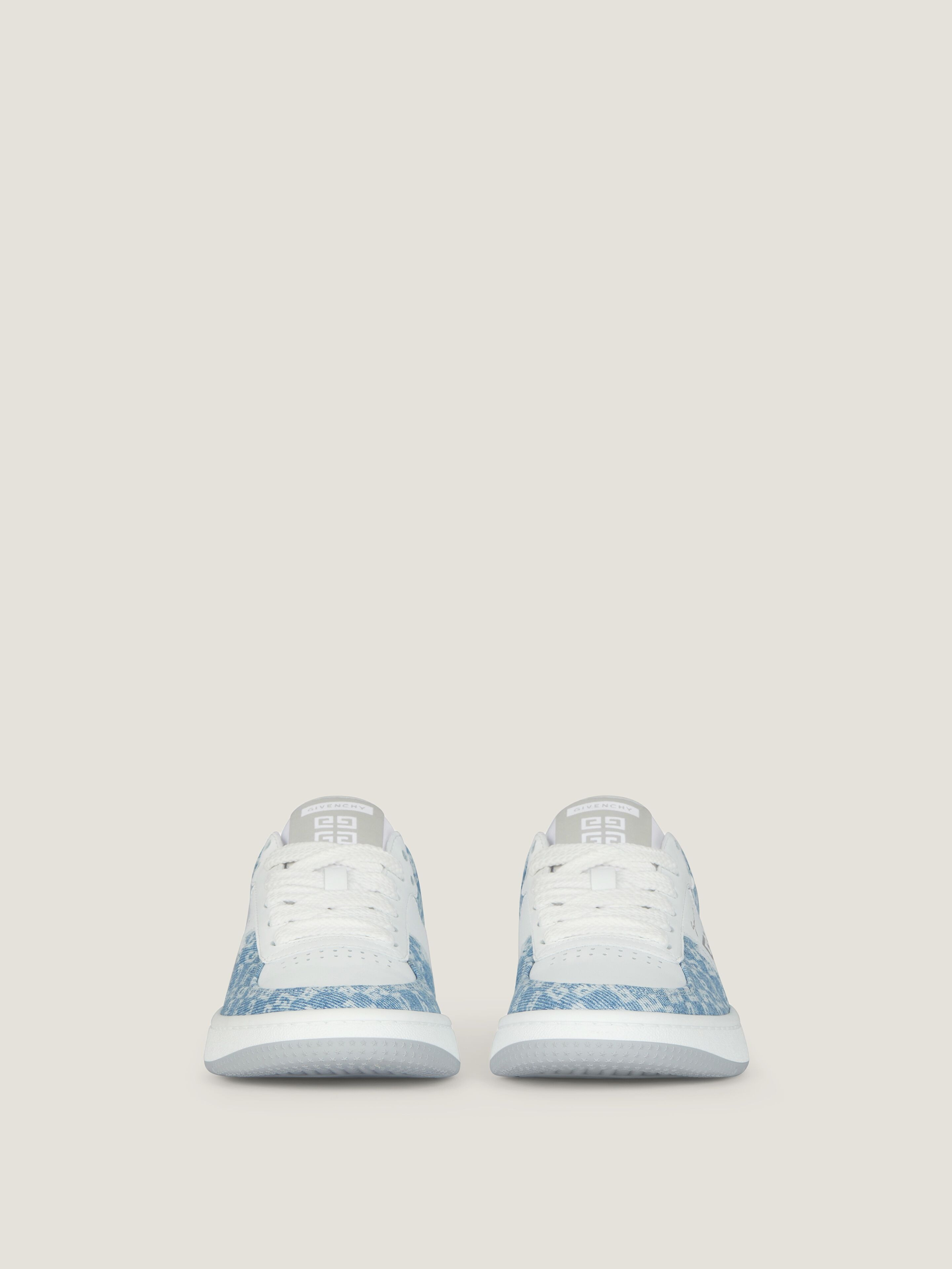 G MOVE SNEAKERS IN MIXED LEATHERS AND DENIM MONOGRAM 72 - 3