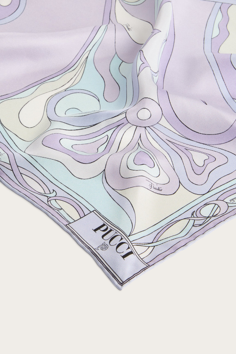 ORCHIDEE PRINT SILK TWILL SCARF 4