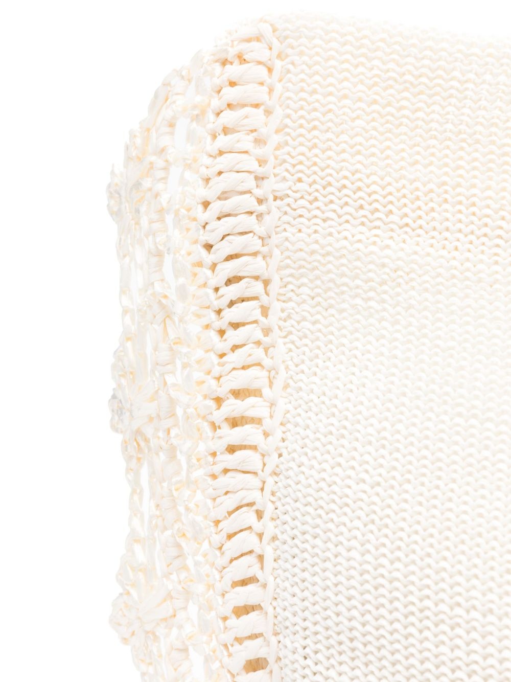 Ivory crochet shopping bag - 5