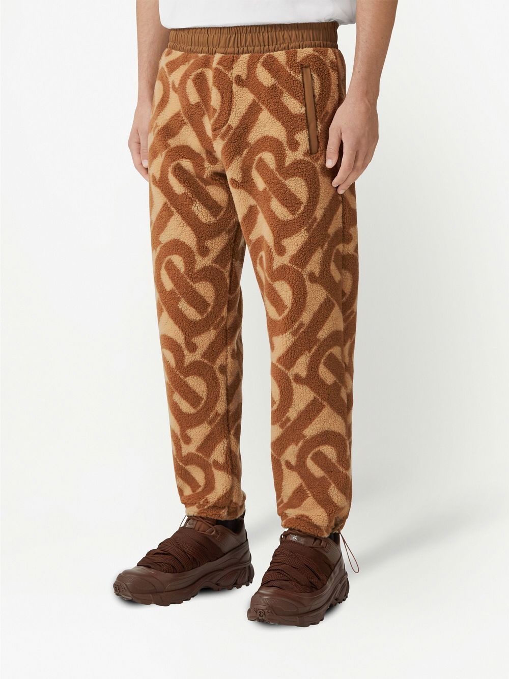 MONOGRAM FLEECE JACQUARD TRACK PANTS - 2