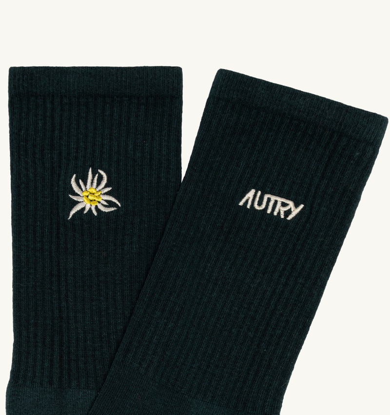 AUTRY UNISEX RIBBED SOCKS WITH EDELWEISS LOGO outlook