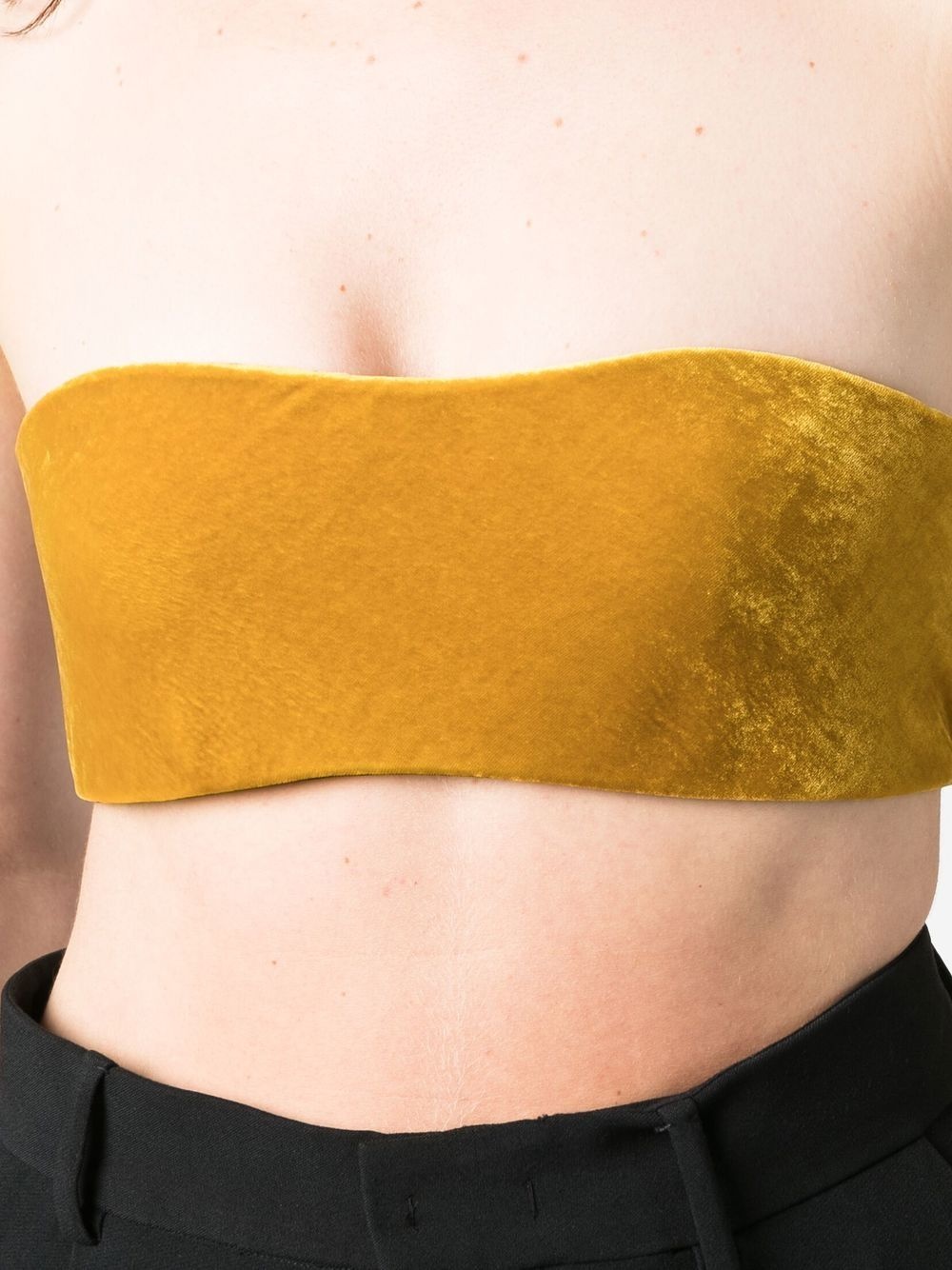 strapless cropped top - 5