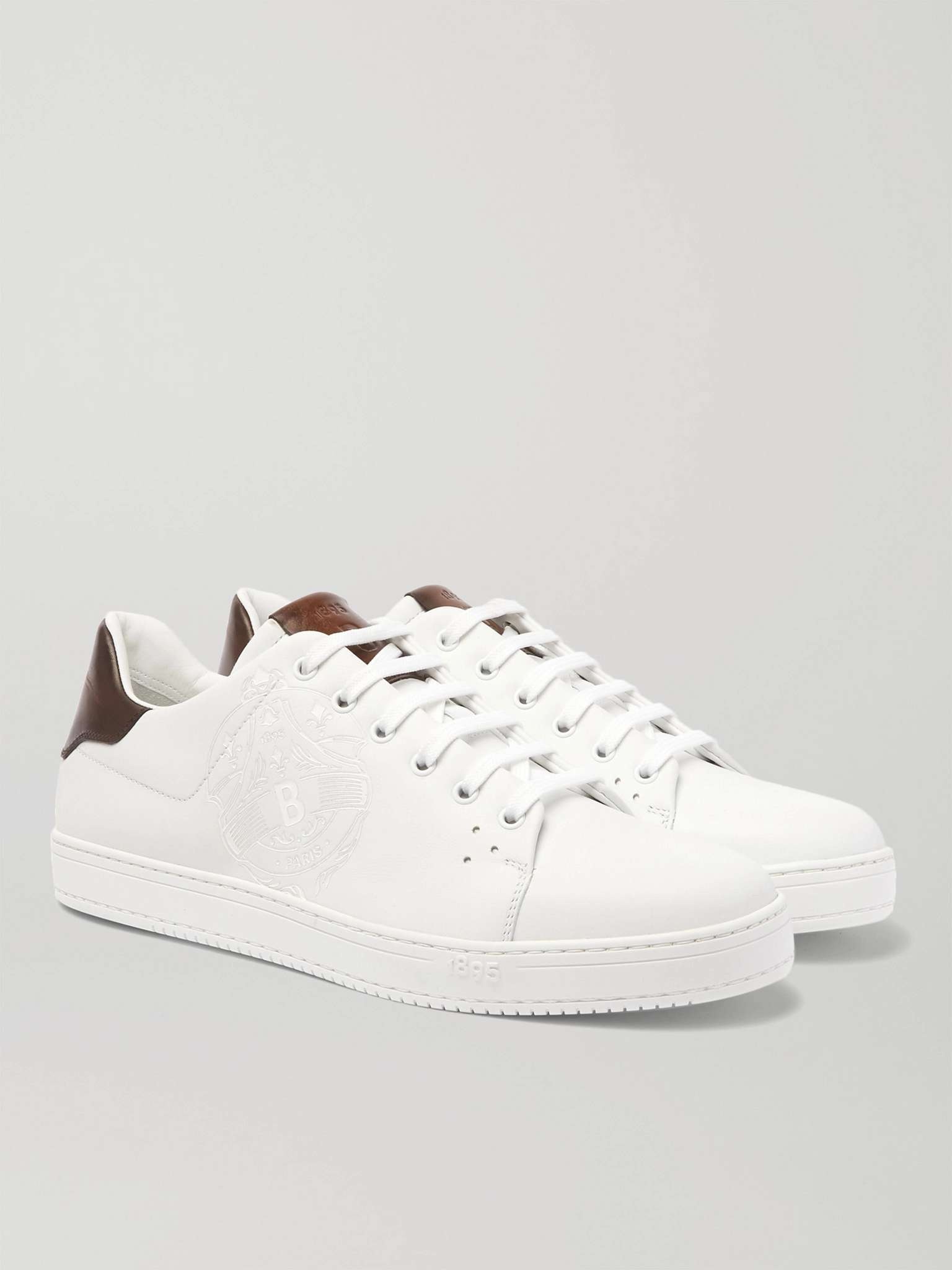 Scritto Logo-Debossed Venezia Leather Sneakers - 4