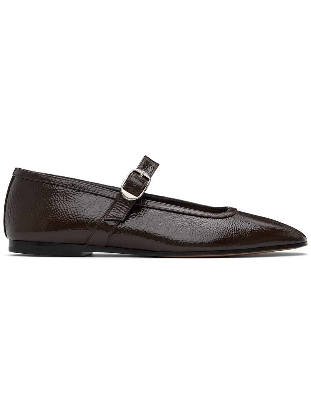 Brown Ballet Mary Jane Ballerina Flats - 1
