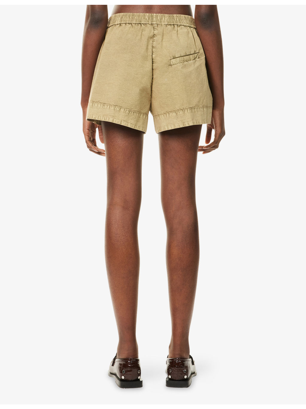 Brand-Patch High-Rise Stretch-Cotton Shorts - 4