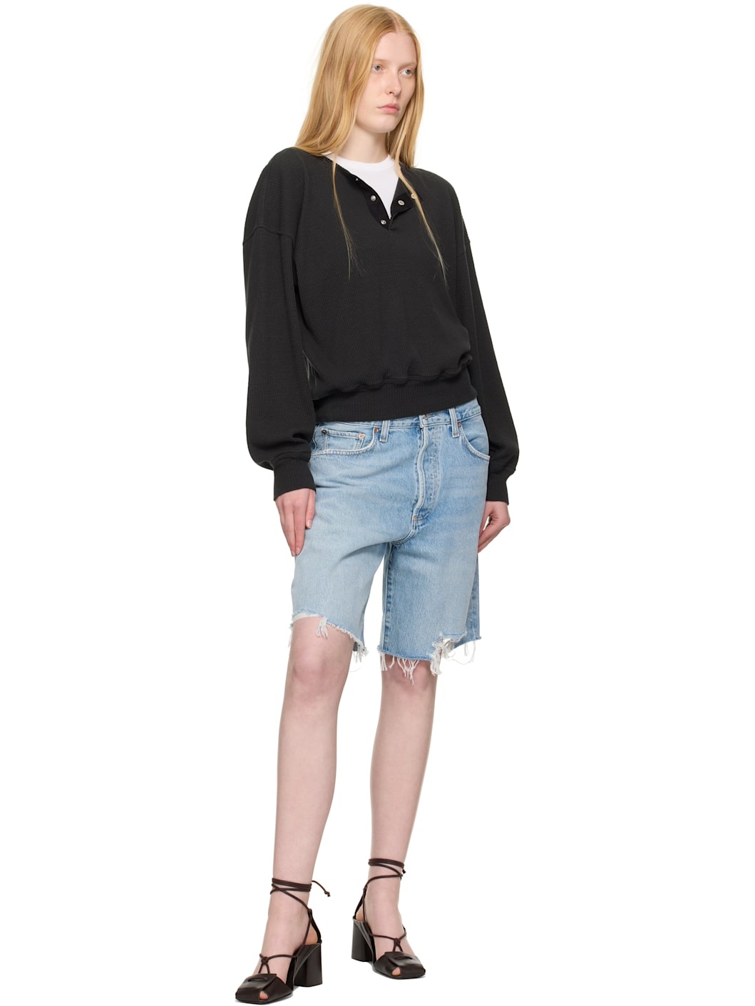 Blue Indra Denim Shorts - 4
