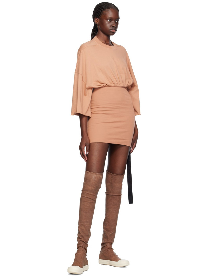 Rick Owens DRKSHDW Pink Tommy Minidress outlook