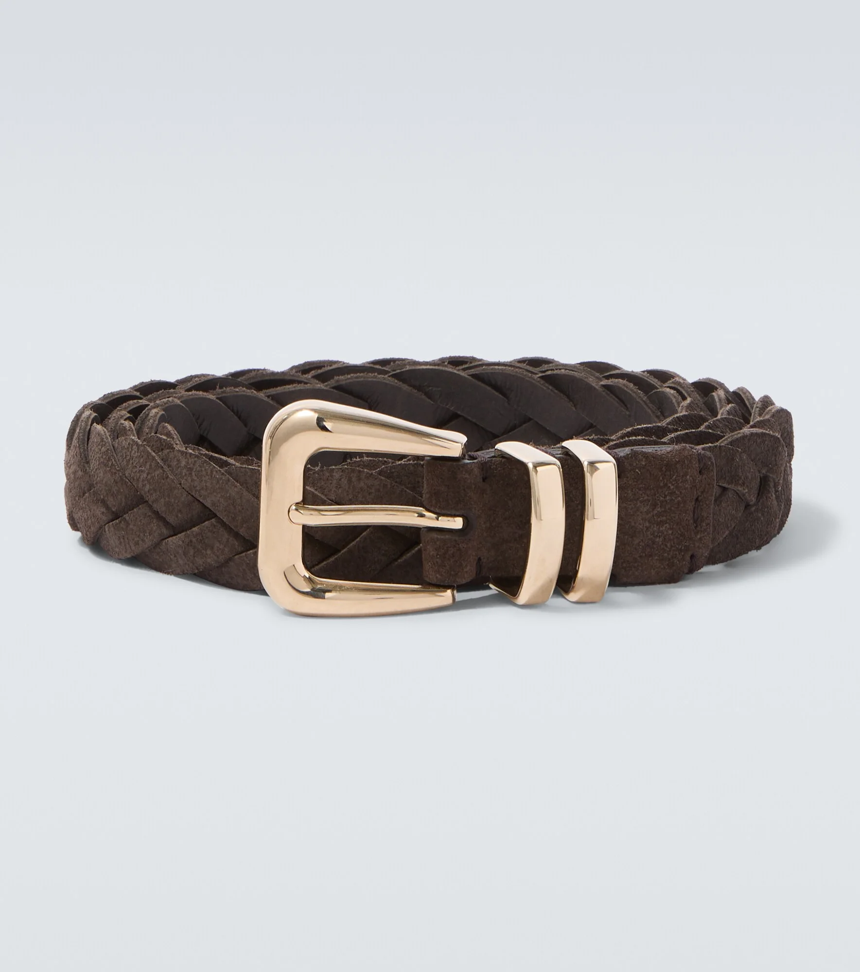 Braided suede belt - 1