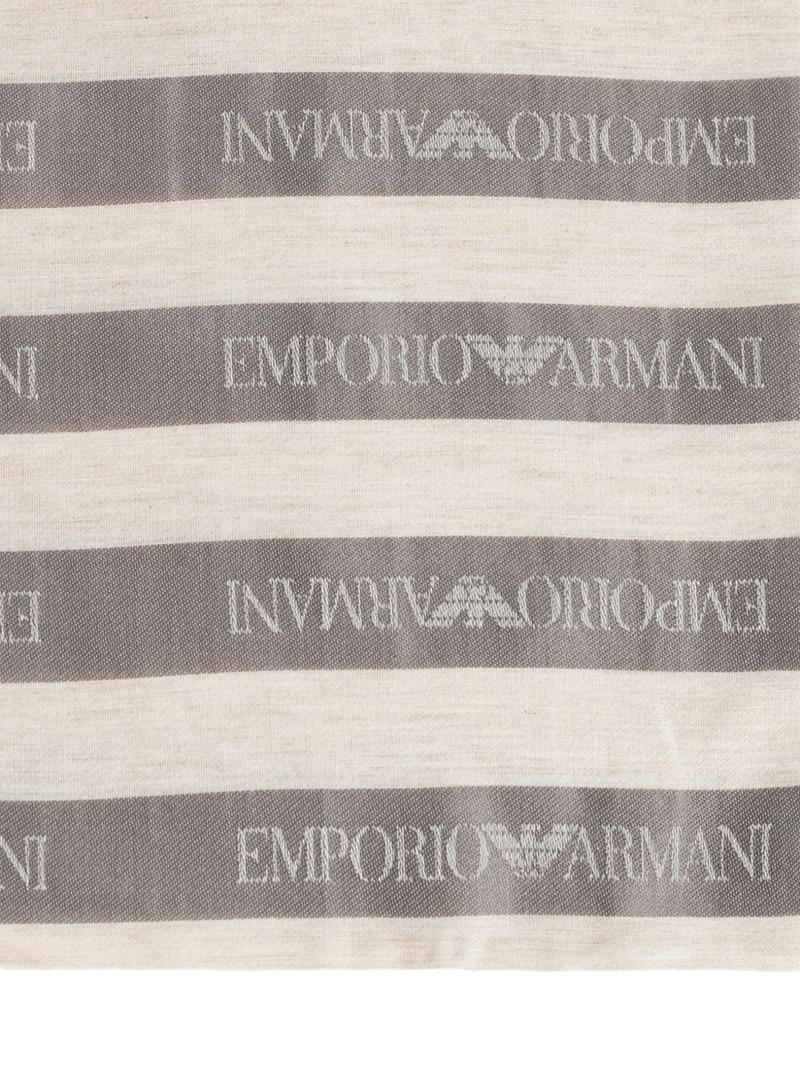 EMPORIO ARMANI striped scarf outlook