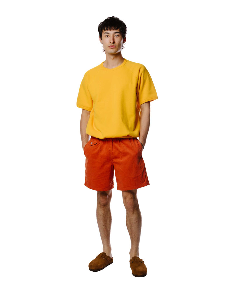 The Real McCoys The Real McCoy’s MC20005 9oz. Loopwheel S/S Sweatshirt Yellow outlook