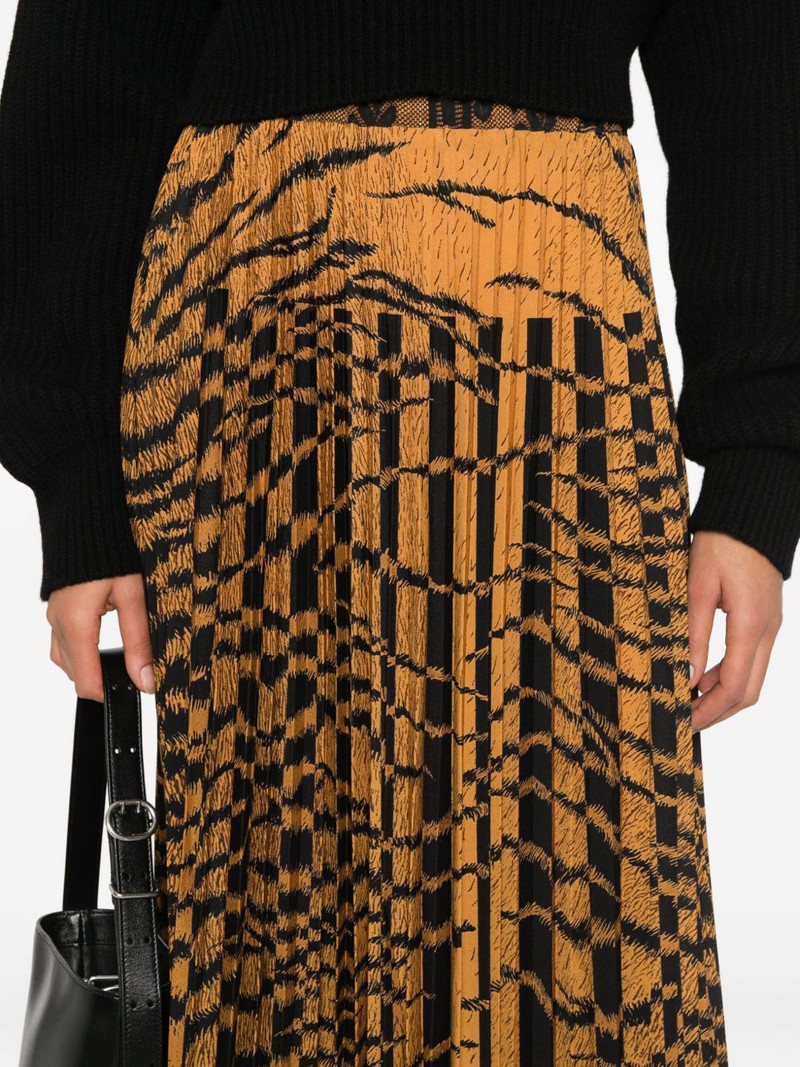 pleated patterned skirt 5