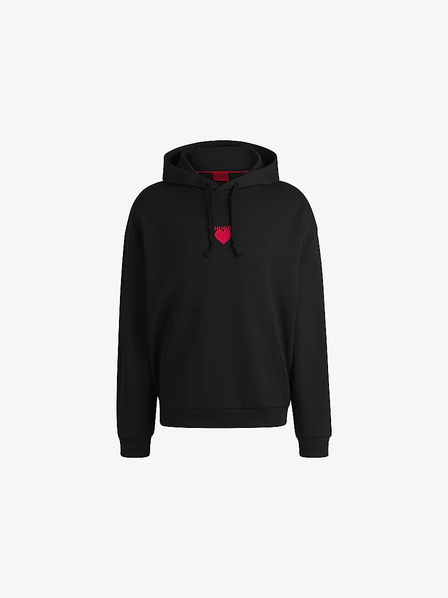 Brand-Print Cotton-Jersey Hoody - 1