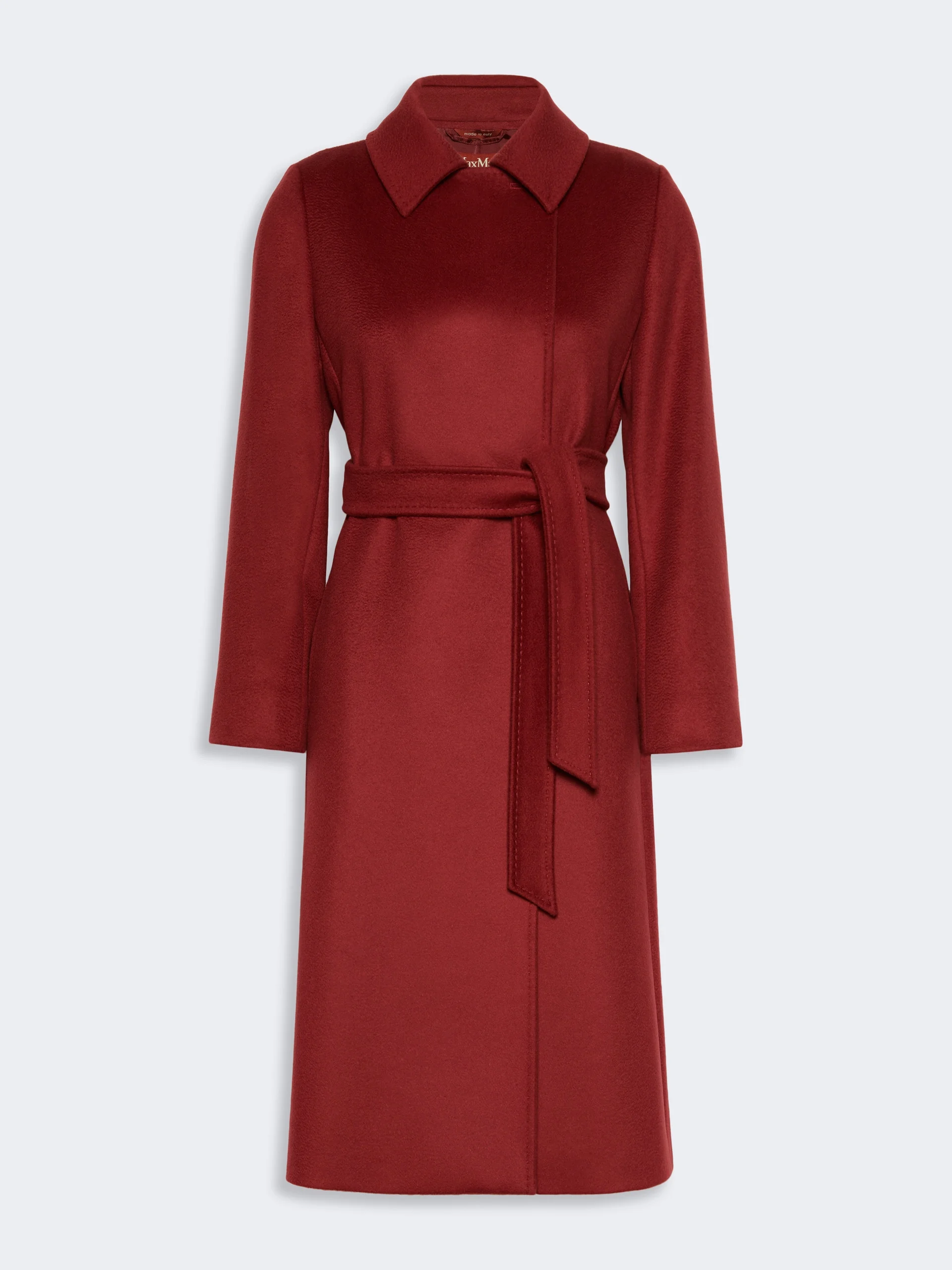 BCOLLAG Wool robe coat - RUBY - 1
