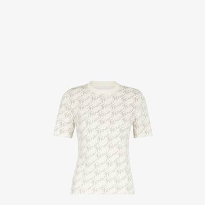 FENDI White viscose jumper outlook