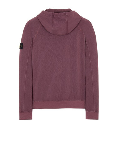 Stone Island 62160 MALFILE' FLEECE_ GARMENT DYED 'OLD' EFFECT DARK BURGUNDY outlook