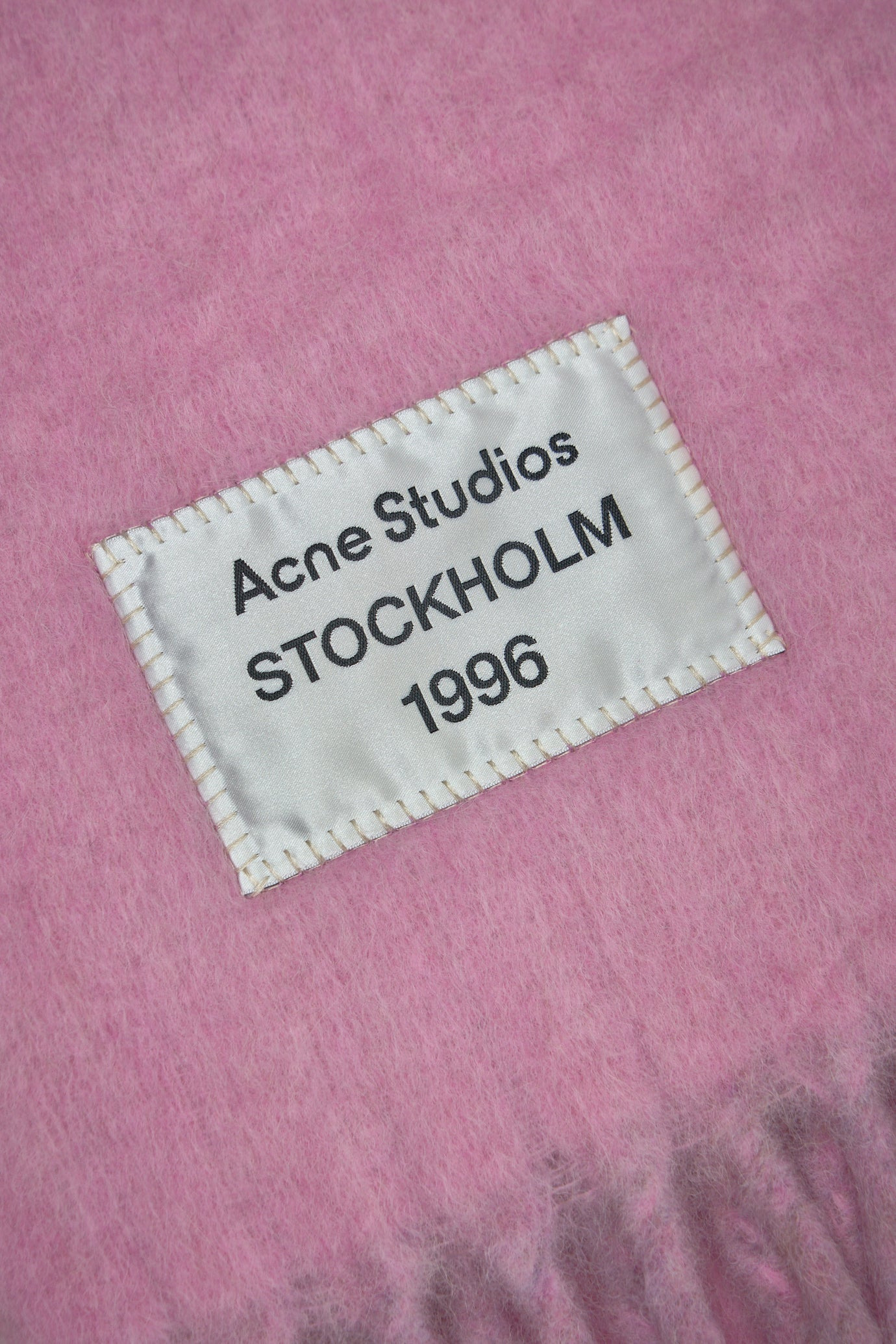 Logo Patch Fringed Scarf - 3