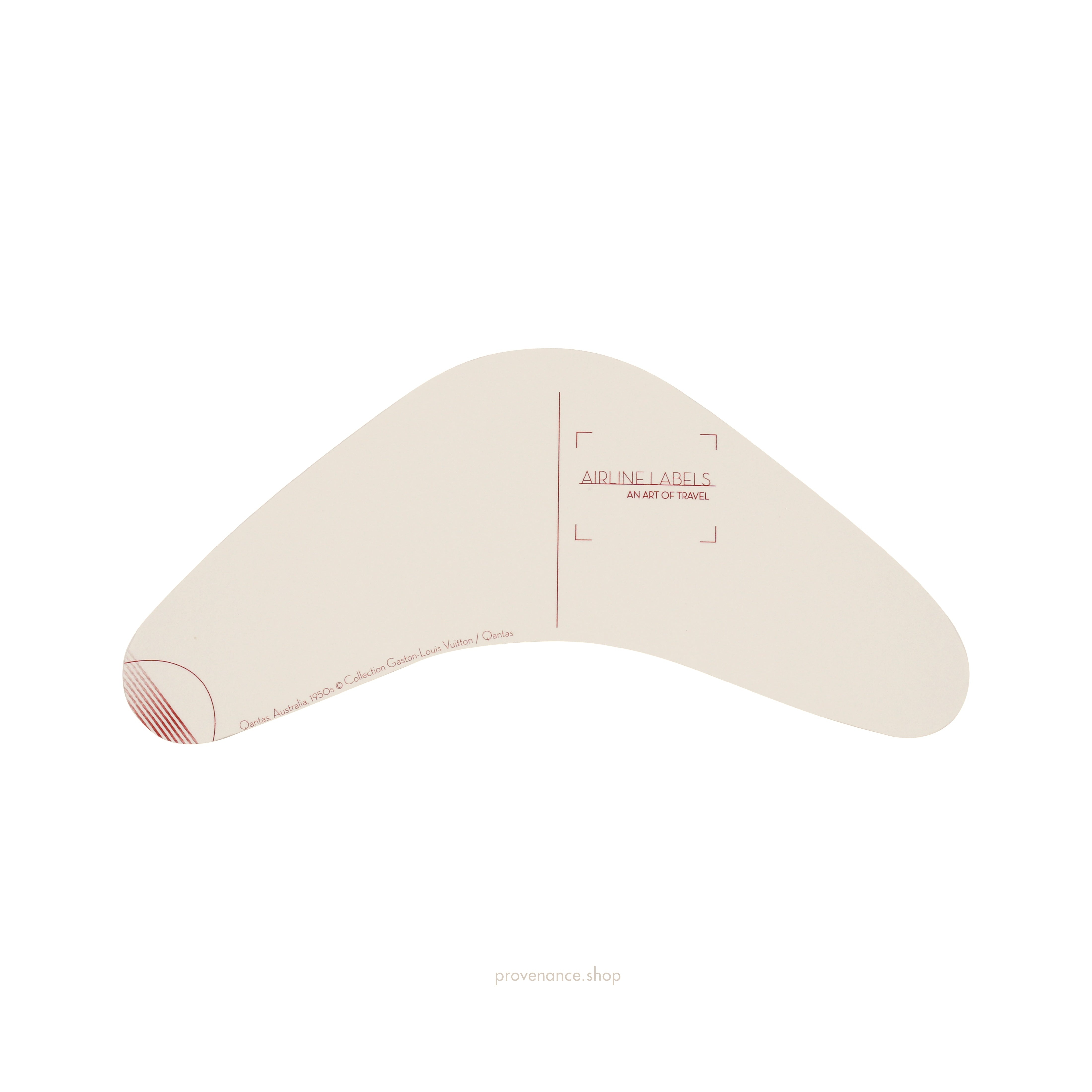 Louis Vuitton Airline Label Postcard Sticker - QANTAS - 2