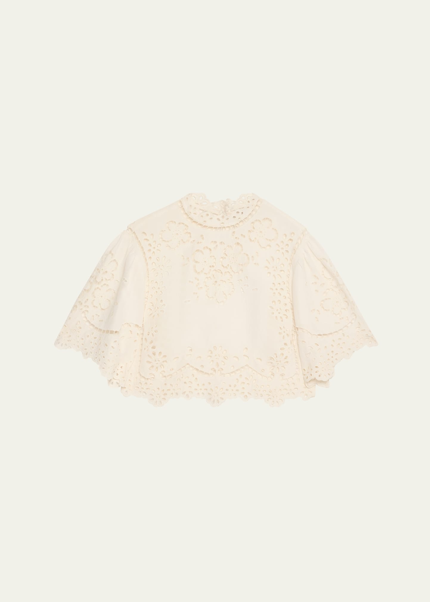 Lula Embroidered Short-Sleeve Top - 1