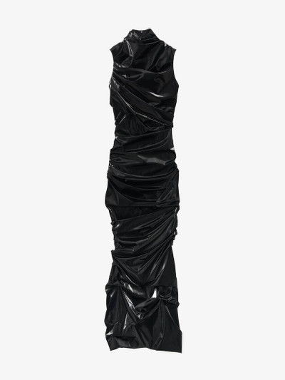 Alexander McQueen Laminated Stretch Jersey Evening Dress outlook