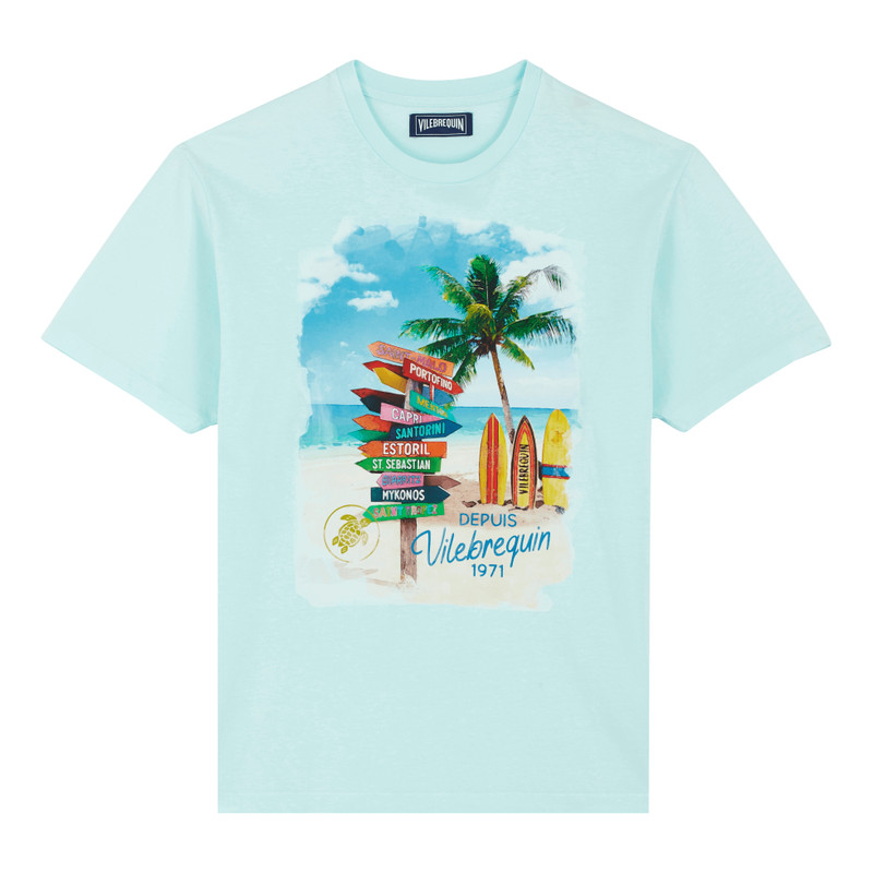 Cotton Men T-shirt Holidays Signpost 1