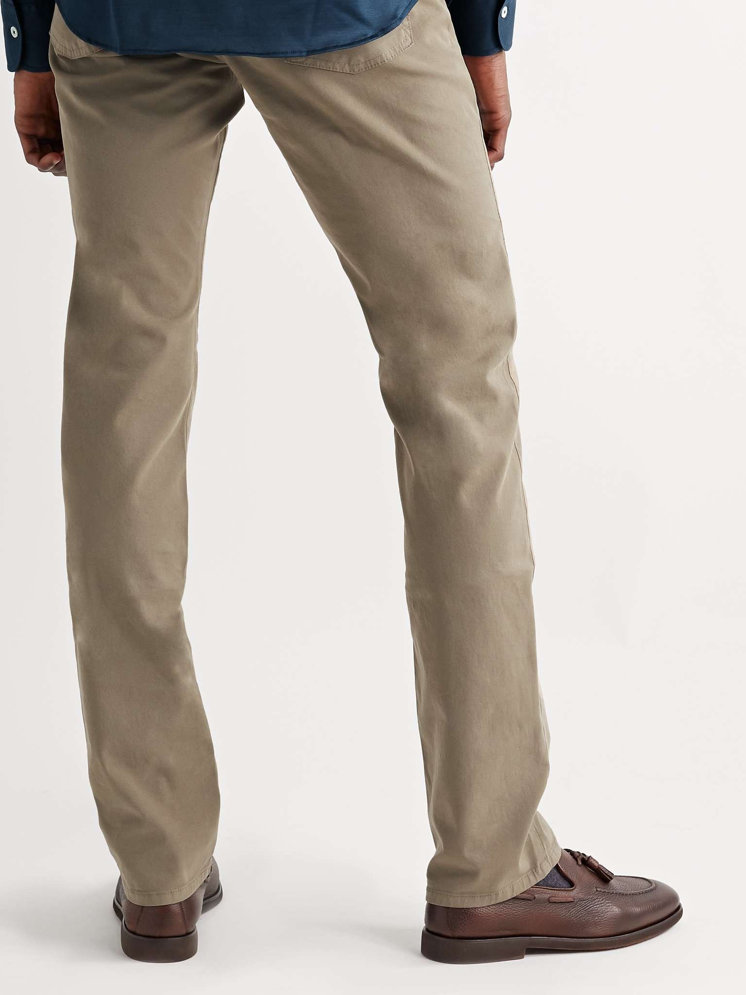 Slim-Fit Stretch-Cotton Twill Chinos - 4